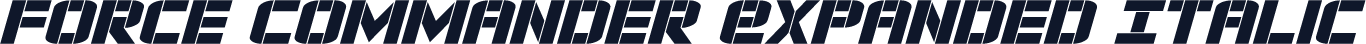 Force Commander Expanded Italic