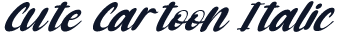 Cute Cartoon Italic