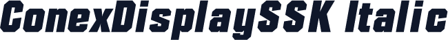 ConexDisplaySSK Italic