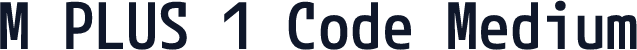 M PLUS 1 Code Medium