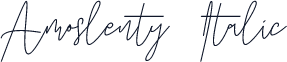 Amoslenty Italic
