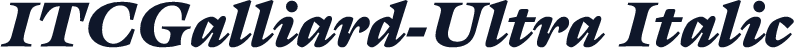 ITCGalliard-Ultra Italic