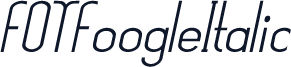 FOTFoogleItalic