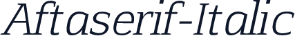 Aftaserif-Italic