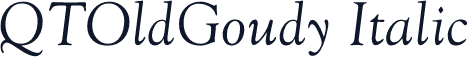 QTOldGoudy Italic