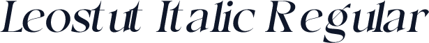 Leostut Italic Regular