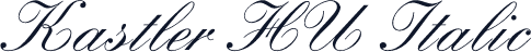 Kastler HU Italic