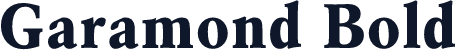 Garamond Bold