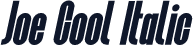 Joe Cool Italic