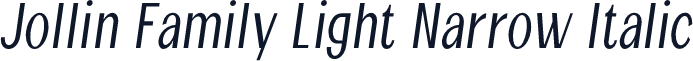 Jollin Family Light Narrow Italic