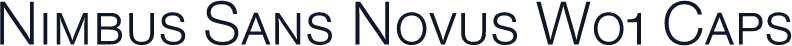 Nimbus Sans Novus W01 Caps