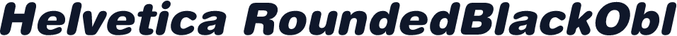 Helvetica RoundedBlackObl