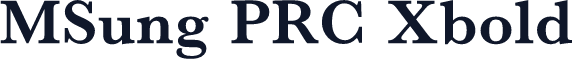 MSung PRC Xbold