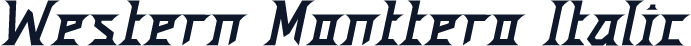 Western Monttero Italic