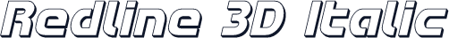 Redline 3D Italic