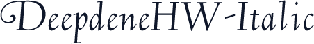 DeepdeneHW-Italic