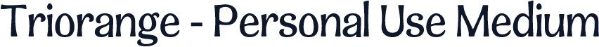 Triorange - Personal Use Medium