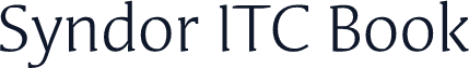 Syndor ITC Book