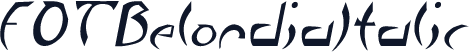 FOTBelordiaItalic