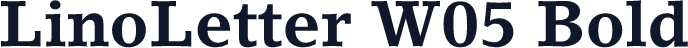 LinoLetter W05 Bold