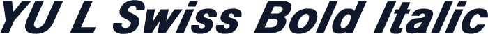 YU L Swiss Bold Italic