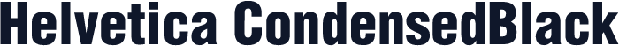 Helvetica CondensedBlack