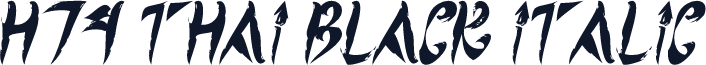 H74 Thai Black Italic