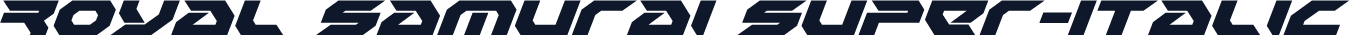 Royal Samurai Super-Italic