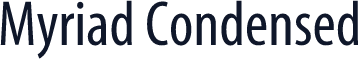 Myriad Condensed