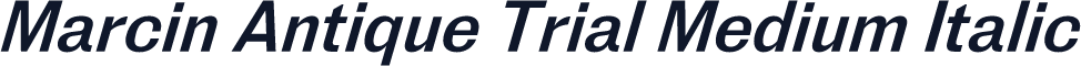 Marcin Antique Trial Medium Italic