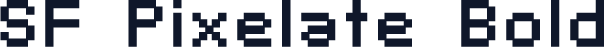 SF Pixelate Bold