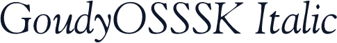GoudyOSSSK Italic