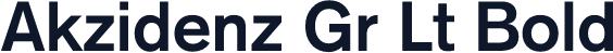 Akzidenz Gr Lt Bold