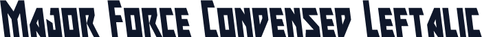 Major Force Condensed Leftalic