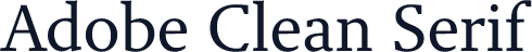 Adobe Clean Serif