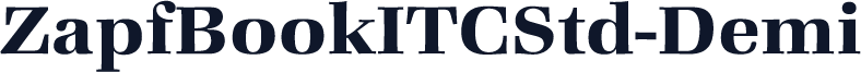 ZapfBookITCStd-Demi