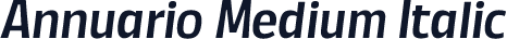Annuario Medium Italic
