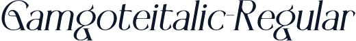 Gamgoteitalic-Regular