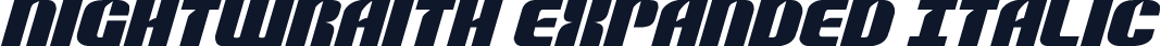 Nightwraith Expanded Italic