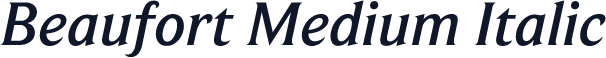 Beaufort Medium Italic