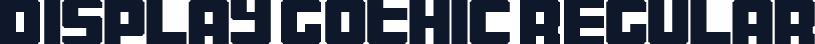 Display Gothic Regular