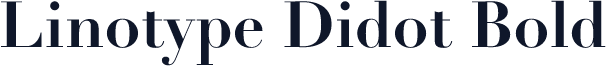 Linotype Didot Bold