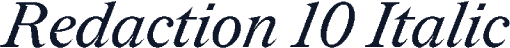 Redaction 10 Italic