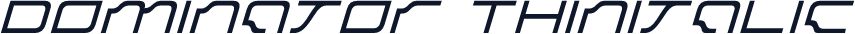 Dominator ThinItalic