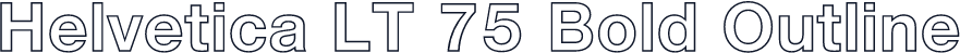 Helvetica LT 75 Bold Outline