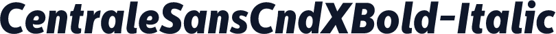 CentraleSansCndXBold-Italic
