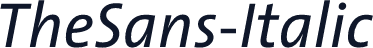TheSans-Italic