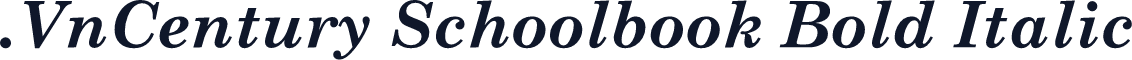 .VnCentury Schoolbook Bold Italic