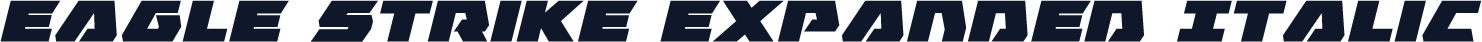Eagle Strike Expanded Italic