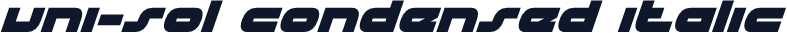 uni-sol condensed italic
